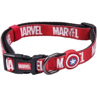Collier pour Chiens Marvel M/L - Réglable, Nylon Durable, Rouge Collier pour Chiens Marvel M/L - Réglable, Nylon Durable, Rouge