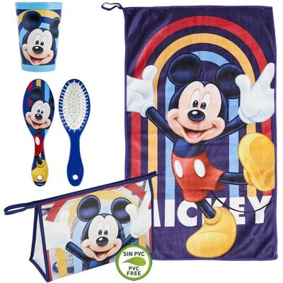 Micky Maus Kinder-Reiseset - Kulturtasche, 4 Stück Micky Maus Kinder-Reiseset - Kulturtasche, 4 Stück