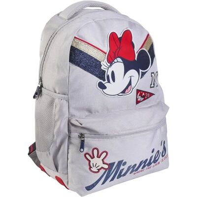 Sac à dos scolaire gris clair Minnie Mouse - Sac à dos - Publicité Sac à dos scolaire gris clair Minnie Mouse - Sac à dos - Publicité