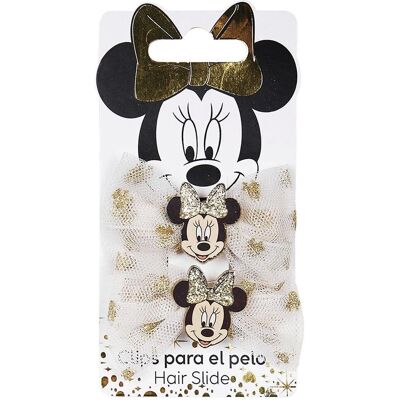 Fermagli Minnie Mouse Oro Set da 2 Fermagli Minnie Mouse Oro Set da 2