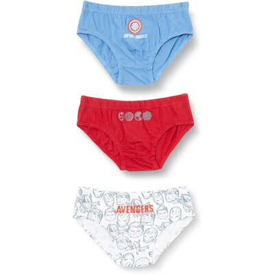 Lot de 3 Boxers Les Avengers Multicolore - Sous-vêtements pour enfants 6-8 ans Lot de 3 Boxers Les Avengers Multicolore - Sous-vêtements pour enfants 6-8 ans