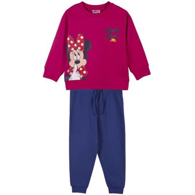 Traje de entrenamiento infantil Minnie Mouse Fucsia - Estilo Casual Traje de entrenamiento infantil Minnie Mouse Fucsia - Estilo Casual