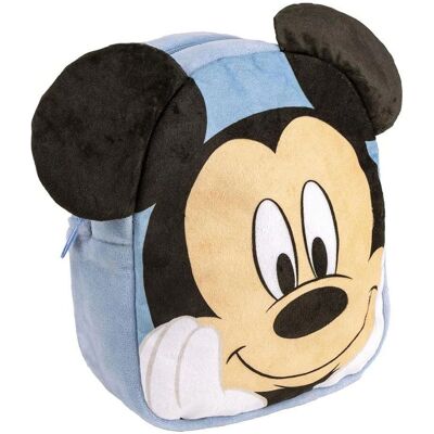Mickey Mouse Bleu Clair 18x22x8cm - Sac d'école - Publicité Mickey Mouse Bleu Clair 18x22x8cm - Sac d'école - Publicité