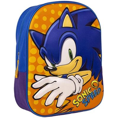 Sonic 3D Schooltas - Oranje Blauw - Schooltas Sonic 3D Schooltas - Oranje Blauw - Schooltas