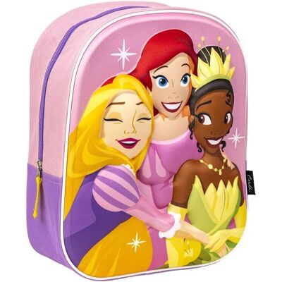 Sac à dos Rose Disney Princesses - Sac d'école 25x31x10cm - Publicité Sac à dos Rose Disney Princesses - Sac d'école 25x31x10cm - Publicité
