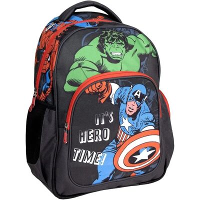 Modèle Marvel - Sac d'école noir - 32x15x42 cm - Publicité Modèle Marvel - Sac d'école noir - 32x15x42 cm - Publicité