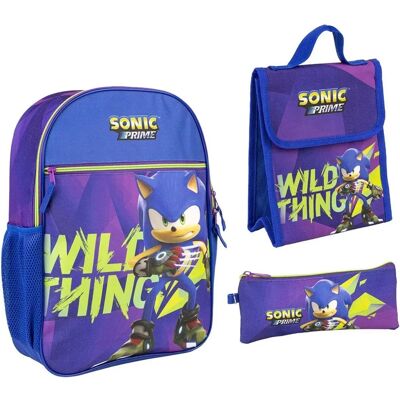 Ensemble scolaire Sonic Prime Bleu - 3 Pièces - Publicité Ensemble scolaire Sonic Prime Bleu - 3 Pièces - Publicité