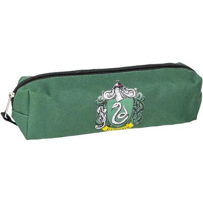 Trousse scolaire Harry Potter Slytherin - 20x5x5cm Vert - Publicité Trousse scolaire Harry Potter Slytherin - 20x5x5cm Vert - Publicité