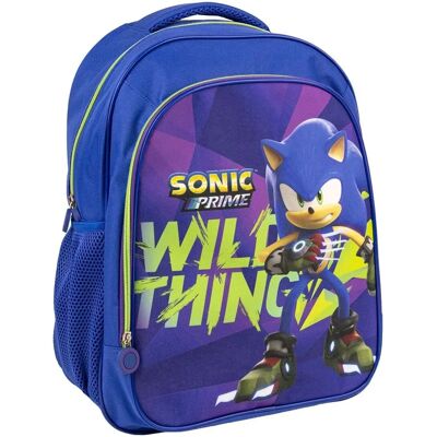 Sac d'école Sonic Wild Thing - Sac à Dos à Fermeture Éclair & Bretelles Paddées - Publicité Sac d'école Sonic Wild Thing - Sac à Dos à Fermeture Éclair & Bretelles Paddées - Publicité