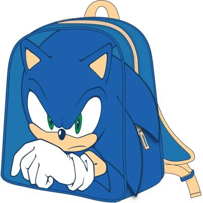 Sonic Blue School Bag - 22x27x10cm Sonic Blue School Bag - 22x27x10cm