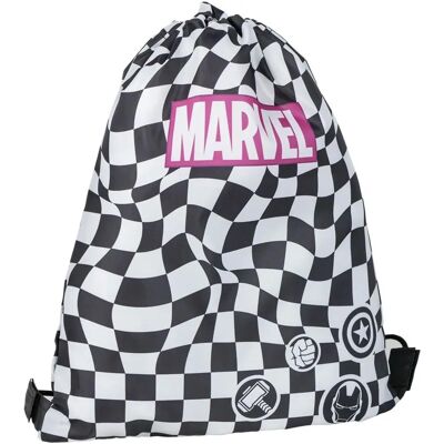 Sac d'École Marvel - 30x39cm, Noir, Résistant, Élégant - Publicité Sac d'École Marvel - 30x39cm, Noir, Résistant, Élégant - Publicité
