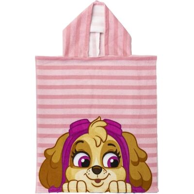 Růžový Kapucí Ručník Pončo The Paw Patrol Růžový Kapucí Ručník Pončo The Paw Patrol