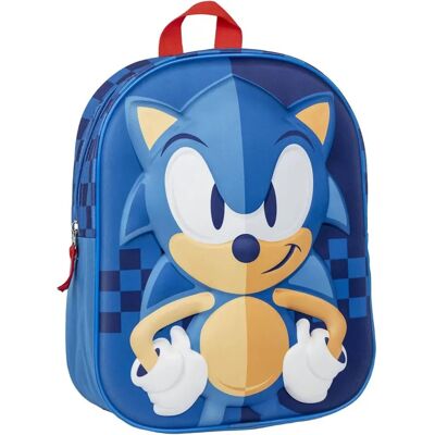 Sac d'école Sonic Bleu - Réglable, Spacieux, Résistant Sac d'école Sonic Bleu - Réglable, Spacieux, Résistant