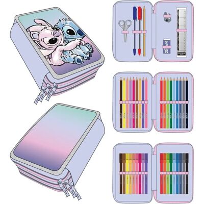 Lilo & Stitch Disney Stitch & Angel Drievoudig Schoolset - 45-delig Lilo & Stitch Disney Stitch & Angel Drievoudig Schoolset - 45-delig