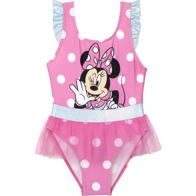 Macaquinho de banho rosa Minnie Mouse para meninas - Roupa de banho infantil Macaquinho de banho rosa Minnie Mouse para meninas - Roupa de banho infantil
