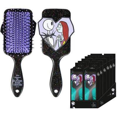 Brosse à cheveux Cerda Jack & Sally - Licence officielle - Plastique - 17x21x4 cm - Type de cheveux - Publicité Brosse à cheveux Cerda Jack & Sally - Licence officielle - Plastique - 17x21x4 cm - Type de cheveux - Publicité
