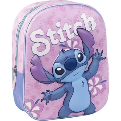 Mochila Rosa Disney Stitch - 31cm - Mochila Mochila Rosa Disney Stitch - 31cm - Mochila