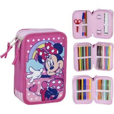 Giotto Minnie Mouse Fuchsia Unisex 3-Zip Pencil Case - Product Type Giotto Minnie Mouse Fuchsia Unisex 3-Zip Pencil Case - Product Type