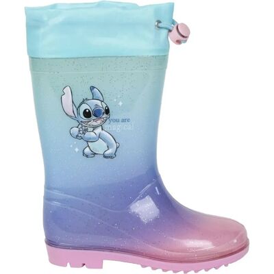 Bottes d'eau pour enfants Stitch bleu clair - Imperméables Bottes d'eau pour enfants Stitch bleu clair - Imperméables