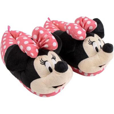 Minnie Mouse Pink 3D House Slippers - House Slippers Minnie Mouse Pink 3D House Slippers - House Slippers