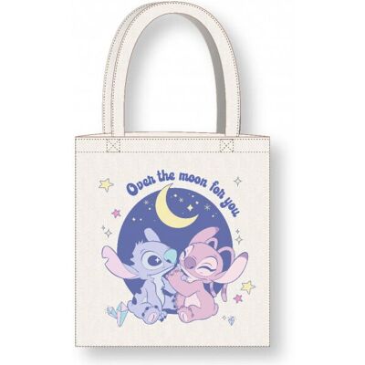Stitch & Angel Over The Moon Tote Bag - 36x39cm - Cerda - Sac - Publicité Stitch & Angel Over The Moon Tote Bag - 36x39cm - Cerda - Sac - Publicité