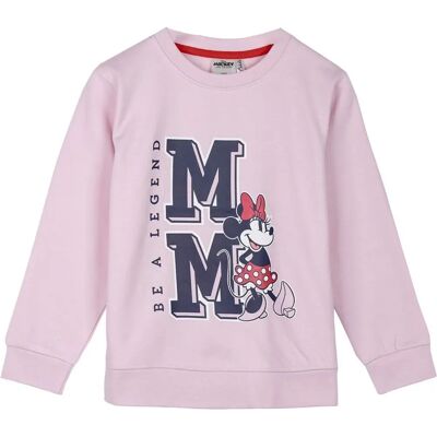 Felpa rosa di Minnie Mouse in cotone per bambini - Felpa per bambini Felpa rosa di Minnie Mouse in cotone per bambini - Felpa per bambini