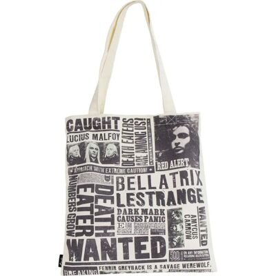 Harry Potter Schwarze Tragetasche - 36x39cm - Modisches Accessoire Harry Potter Schwarze Tragetasche - 36x39cm - Modisches Accessoire