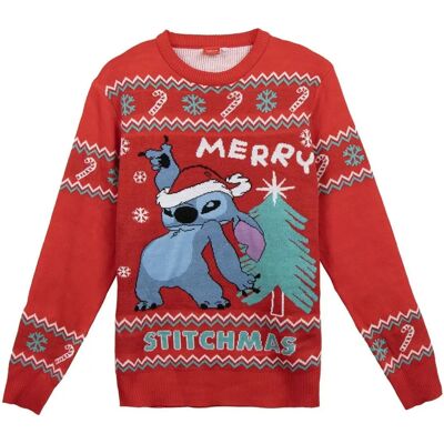 Stitch Roter Unisex-Herrenpullover - Weihnachts-Stitch Stitch Roter Unisex-Herrenpullover - Weihnachts-Stitch