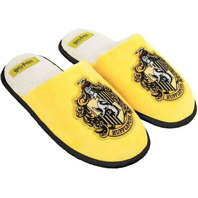 Chaussons Maison Harry Potter Jaune - House Slippers - Publicité Chaussons Maison Harry Potter Jaune - House Slippers - Publicité