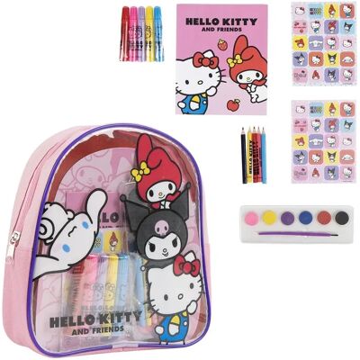 Sac à dos pour enfants Hello Kitty Rose 22 x 23 x 7 cm Sac à dos pour enfants Hello Kitty Rose 22 x 23 x 7 cm
