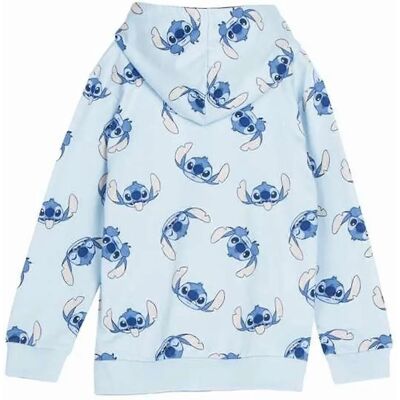 Felpa con cappuccio Stitch per ragazze blu chiaro - Casual 14 Anni Felpa con cappuccio Stitch per ragazze blu chiaro - Casual 14 Anni