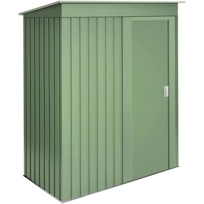 Armoire Métallique de Jardin Neat Green Wasabi - 86x162x181cm - Porte Coulissante - Toit Incliné - Résistant aux Intempéries - Publicité Armoire Métallique de Jardin Neat Green Wasabi - 86x162x181cm - Porte Coulissante - Toit Incliné - Résistant aux Intempéries - Publicité