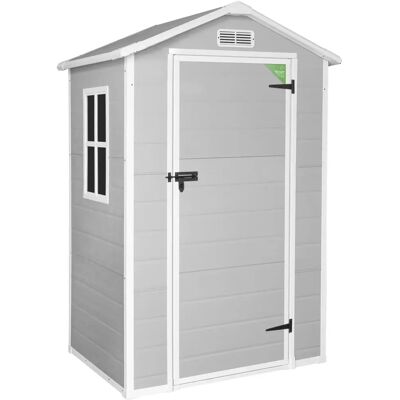 Abri de Résine de Jardin Wasabi - Panneaux 12mm - Lumière Naturelle - Sol Inclus - Gris Blanc - Abri de Jardin - Publicité Abri de Résine de Jardin Wasabi - Panneaux 12mm - Lumière Naturelle - Sol Inclus - Gris Blanc - Abri de Jardin - Publicité
