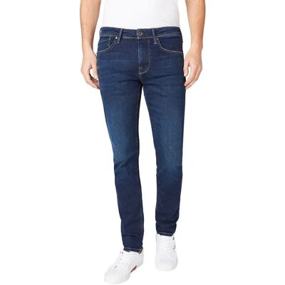 Pepe Jeans Stanley Taper Fit Jeans - bleu moyen (VX2) - Publicité Pepe Jeans Stanley Taper Fit Jeans - bleu moyen (VX2) - Publicité