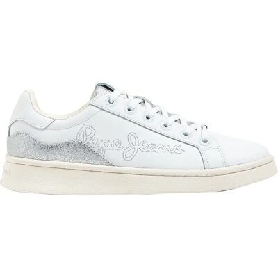 Pepe Jeans Milton Mix Casual Sneakers för Kvinnor - Vit - Skor Pepe Jeans Milton Mix Casual Sneakers för Kvinnor - Vit - Skor
