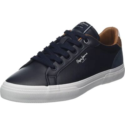 Pepe Jeans PMS30839 Navy Leder-Sneaker - Sneakers Pepe Jeans PMS30839 Navy Leder-Sneaker - Sneakers