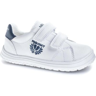 Baskets Enfants Pablosky Blanc et Bleu - Respectueuses et Livraison Gratuite Baskets Enfants Pablosky Blanc et Bleu - Respectueuses et Livraison Gratuite