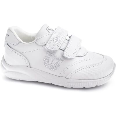 PABLOSKY Vita Läder Barnskor - Sneakers PABLOSKY Vita Läder Barnskor - Sneakers