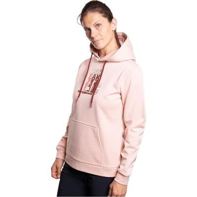 Felpa con Cappuccio Rosa Trangoworld Sallena - Donna Felpa con Cappuccio Rosa Trangoworld Sallena - Donna
