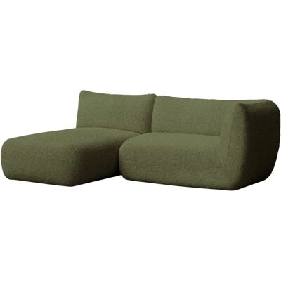 Hannun - Arnau - bouclé verde oliva - Chaise longue - Sofá Hannun - Arnau - bouclé verde oliva - Chaise longue - Sofá