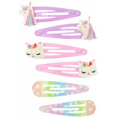 Inca Mehrfarbige Einhorn Haarspangen - 6 Stück Inca Mehrfarbige Einhorn Haarspangen - 6 Stück