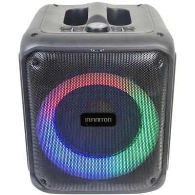 INFINITON Altavoz Portátil EQ07 - 70W Bluetooth FM Luz LED Mic INFINITON Altavoz Portátil EQ07 - 70W Bluetooth FM Luz LED Mic