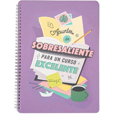 Mr Wonderful - WOA2212068ESZ0 - A4 - Spiralé - Cahier Mr Wonderful - WOA2212068ESZ0 - A4 - Spiralé - Cahier
