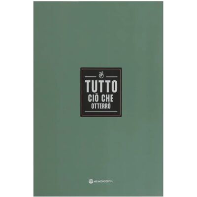 Quaderno impermeabile Mr Wonderful - Tutto ciò che otterrò Quaderno impermeabile Mr Wonderful - Tutto ciò che otterrò