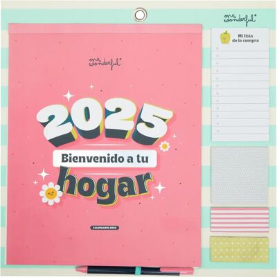 Calendario de Pared Magnético Mr Wonderful 2025 - Bienvenido a Tu Hogar Calendario de Pared Magnético Mr Wonderful 2025 - Bienvenido a Tu Hogar