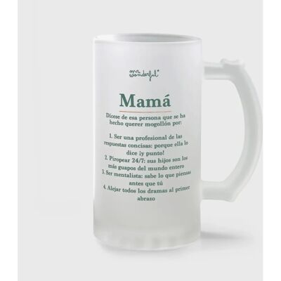 Mug de Bière pour Maman - Verre Décoratif Mr. Wonderful Mug de Bière pour Maman - Verre Décoratif Mr. Wonderful