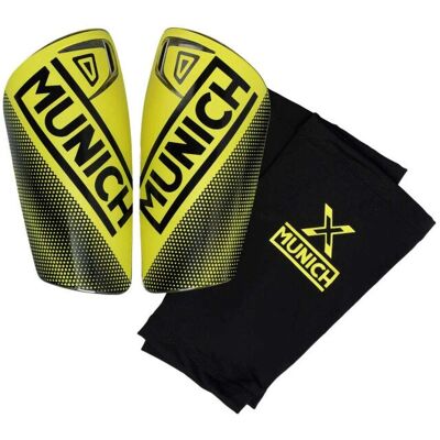 Munich Protectores de Espinillas de Fútbol Amarillo - Shinguard Munich Protectores de Espinillas de Fútbol Amarillo - Shinguard