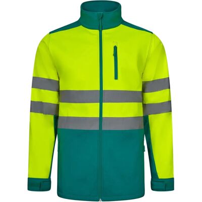 Velilla - Modelo 306006 Chaqueta soft shell bicolor Alta Visibilidad - Ropa laboral Velilla - Modelo 306006 Chaqueta soft shell bicolor Alta Visibilidad - Ropa laboral