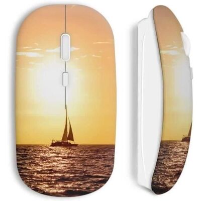 Souris sans fil Sunset Boat de CAPACHEAP - Ergonomique, compatible Mac & PC - Publicité Souris sans fil Sunset Boat de CAPACHEAP - Ergonomique, compatible Mac & PC - Publicité