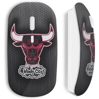 Souris sans fil de basketball Chicago Bulls - WiFi, USB, Mac & PC - Publicité Souris sans fil de basketball Chicago Bulls - WiFi, USB, Mac & PC - Publicité
